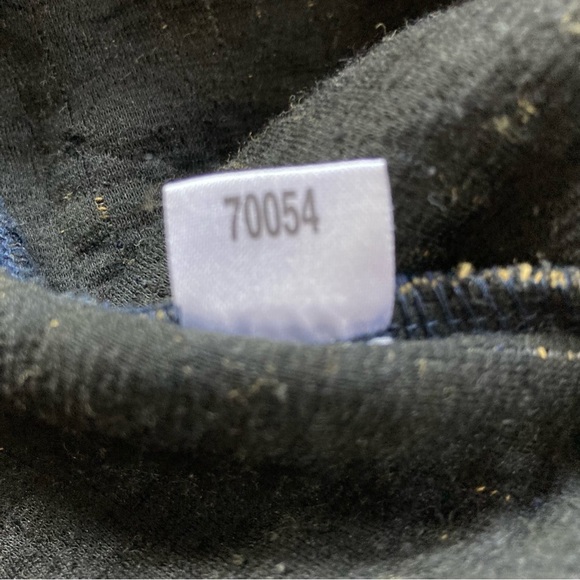 Ann Taylor Loft navy blue & orange geometric print quilted shift dress. Size XS - Picture 3 of 9